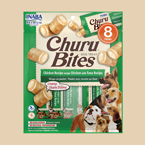 Inaba Churu Bites 8pk (dogs) - Chicken with Tuna