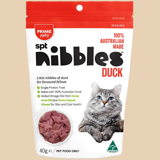 Prime Pantry Nibbles (cats) - Duck 40g