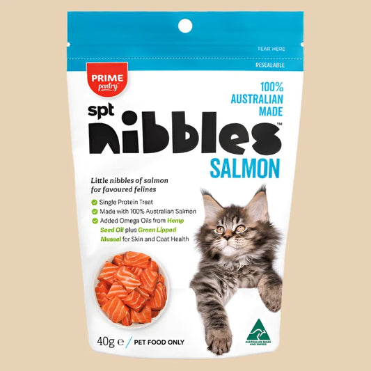 Prime Pantry Nibbles (cats) - Salmon 40g