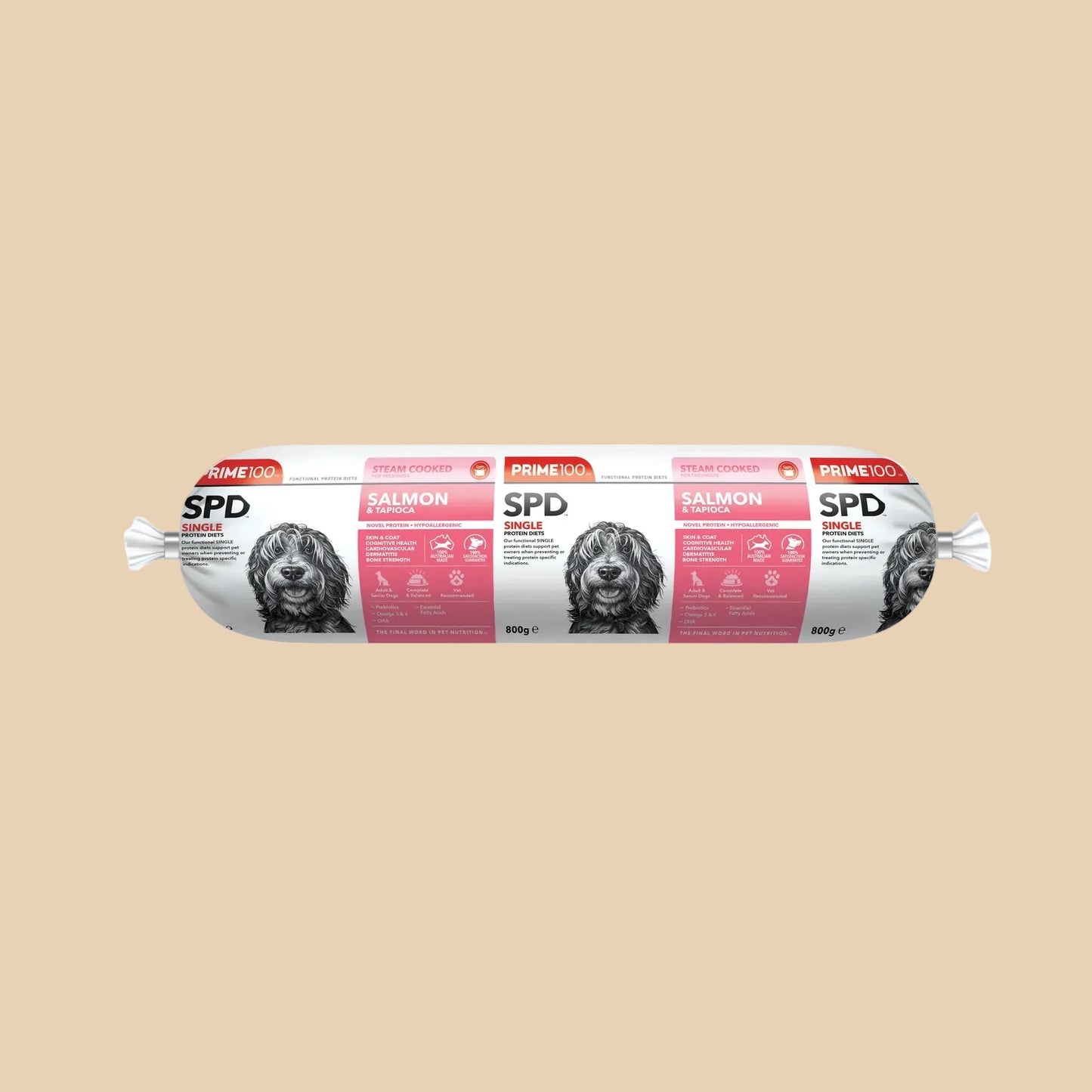 Prime 100 Salmon & Tapioca 800g