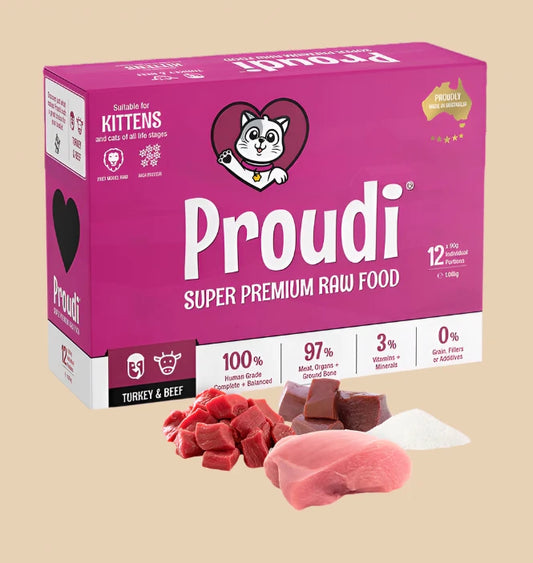 Proudi Turkey & Beef 1.08kg (kitten)